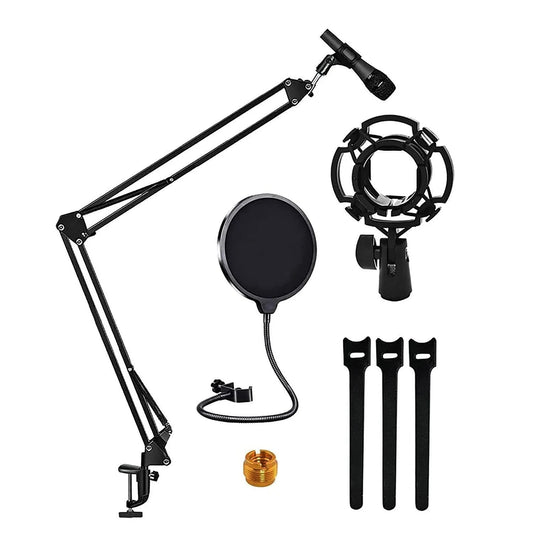 5Core Microphone Stand Suspension Desk Scissor Boom Arm W Shock Mount