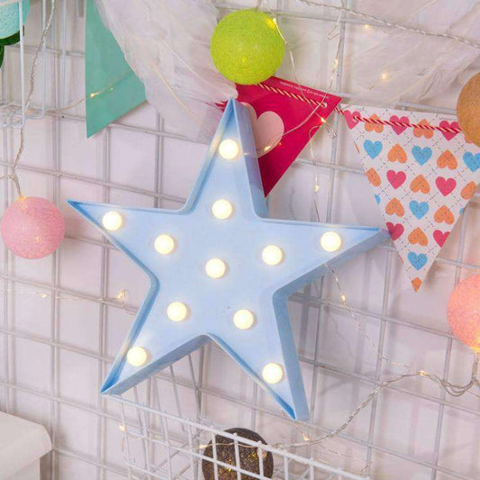 AMZER Creative Shape Warm White LED Decoration Party Star Lamp Light