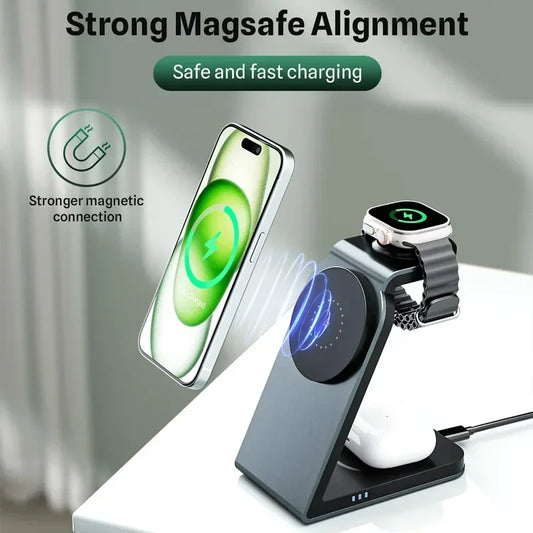 3-in-1 Magnetic Wireless Charger Stand