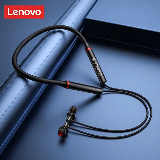 Original Lenovo HE05X Bluetooth Neckband Earphones Wireless Earbuds