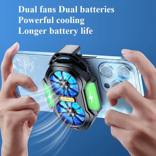 Dual Fan Rechargeable Phone Cooler Clip