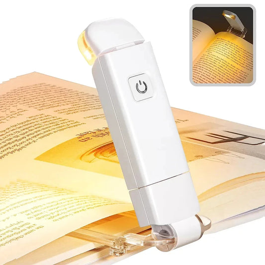 USB Rechargeable LED Clip-On Book Light