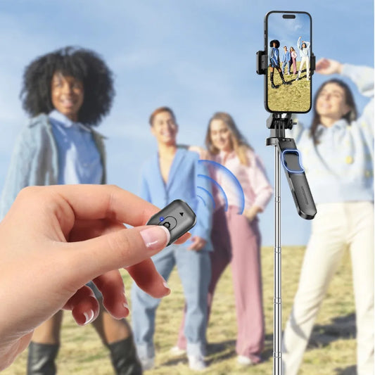 Bluetooth Selfie Stick with Tripod Light