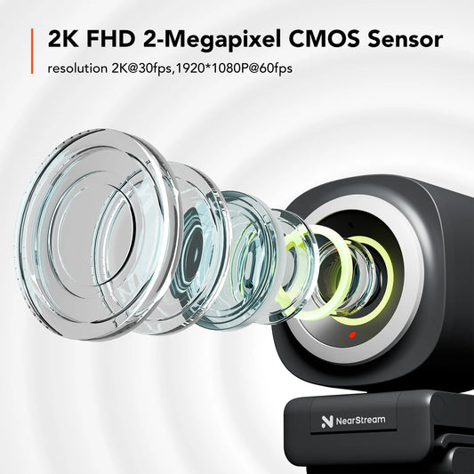 1080P 60FPS USB Webcam with Autofocus