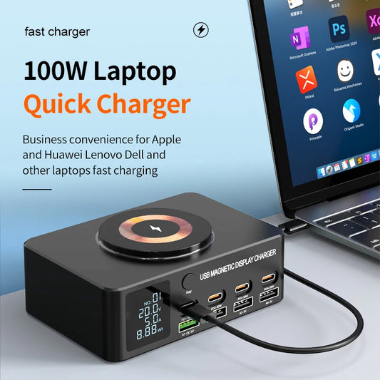 220W GaN Fast Charging Station