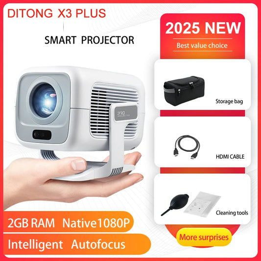 DITONG X3Plus 1080P Android Projector