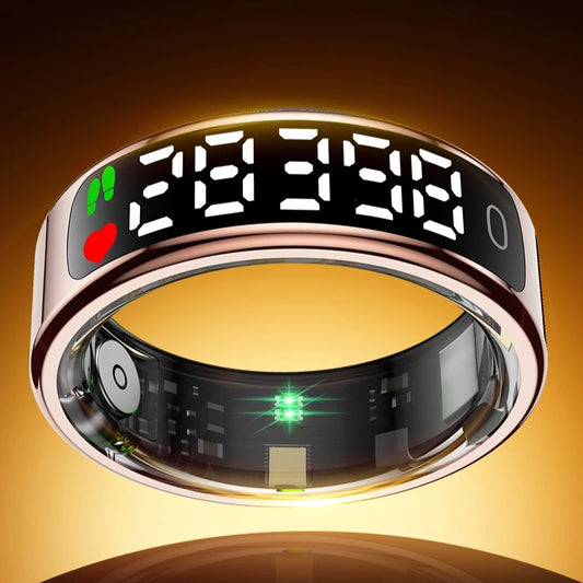 Smart Ring 2025 with Display & Health Monitor