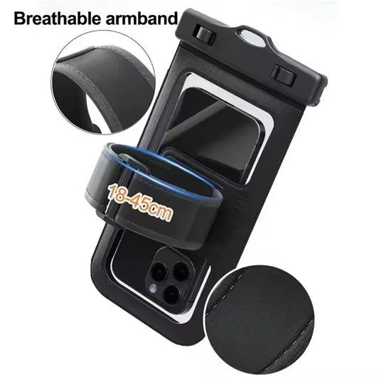 2-in-1 Waterproof Phone Armband Case