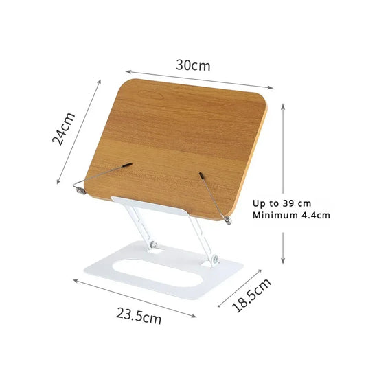 Portable Rotating Wooden Reading Rack