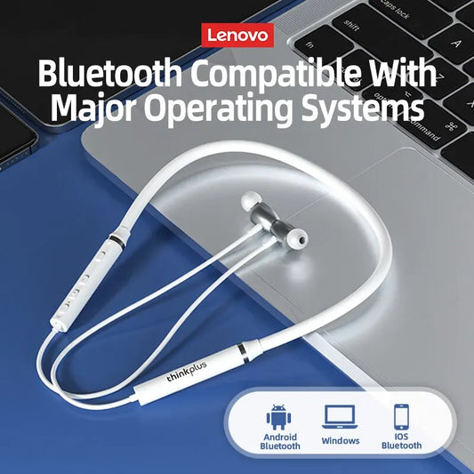 Original Lenovo HE05X Bluetooth Neckband Earphones Wireless Earbuds