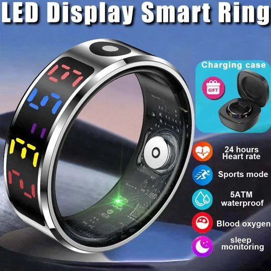 Colorful Screen Smart Touch Health Ring