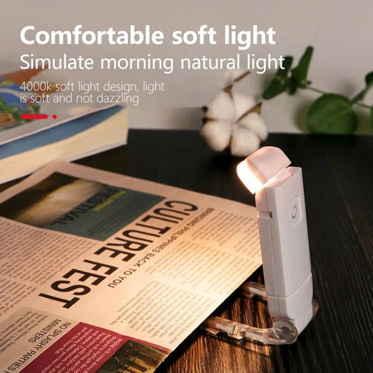 LED Clip-On Amber Book Light