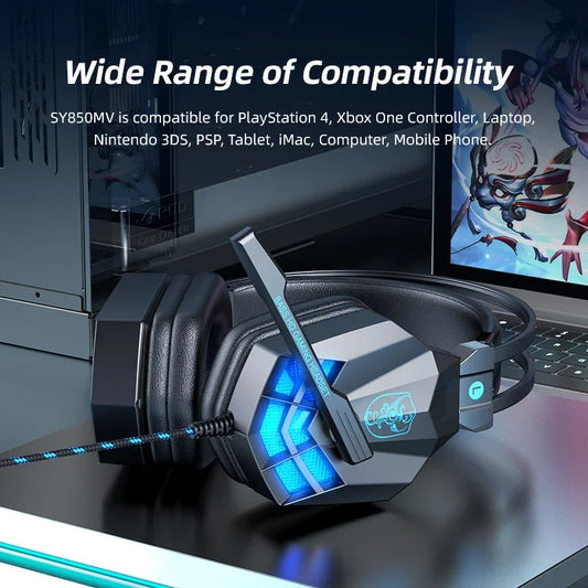 SY850MV 7.1 LED Gaming Headset Wired