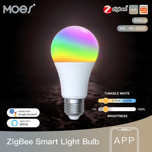 9W ZigBee Smart RGB LED Bulb