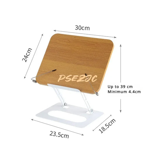 Portable Rotating Wooden Reading Rack