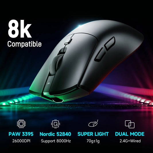 RAWM MH01 Wireless 8K Gaming Mouse