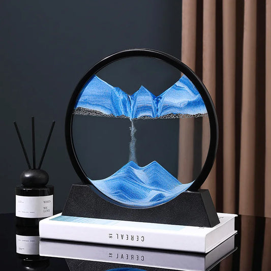 3D Moving Sand Art Hourglass Frame
