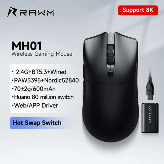 RAWM MH01 Wireless 8K Gaming Mouse