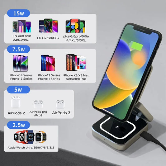 Magnetic Wireless Charger Stand – Foldable