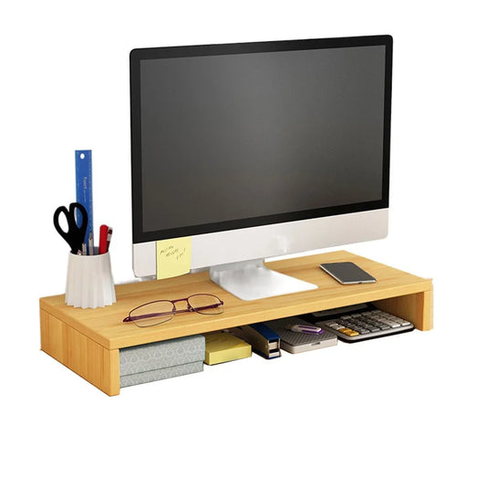 Wood Desktop Monitor Laptop Riser