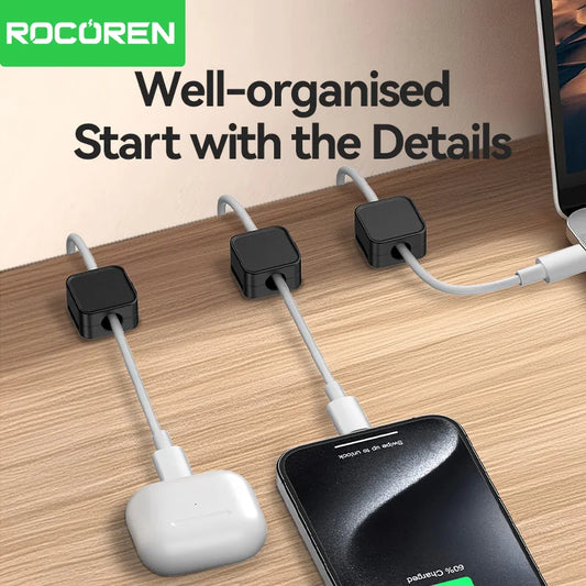 Rocoren Magnetic Cable Organizer Clips