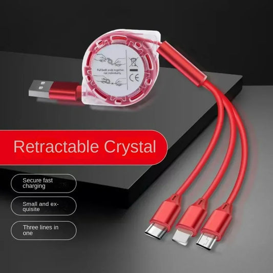 3-in-1 Retractable Charging Cable
