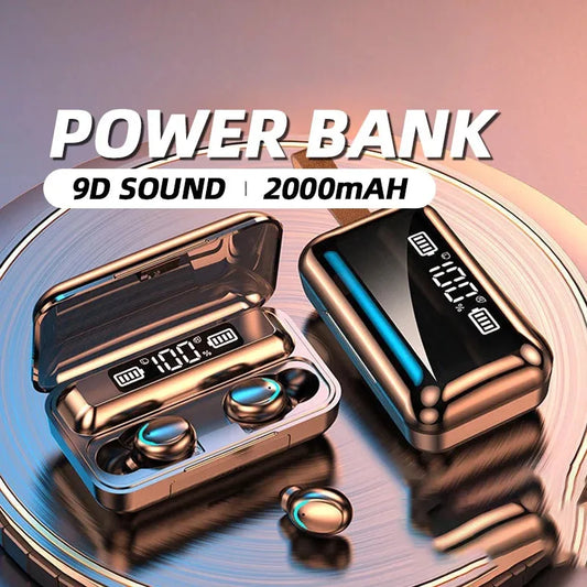 TWS F9-5 Earphone Bluetooth 5.3 Wireless Headphones Hifi Stereo Sports