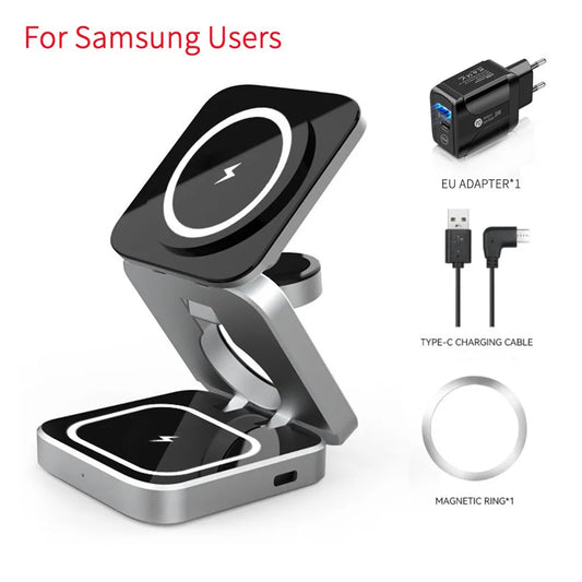 Magnetic Wireless Charger Stand – Foldable