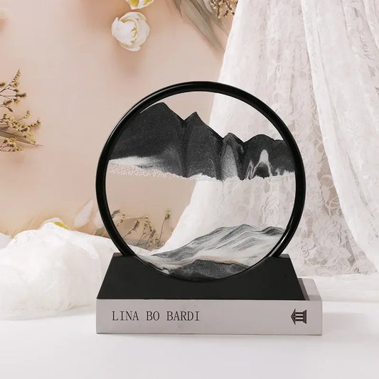 3D Moving Sand Art Hourglass Frame