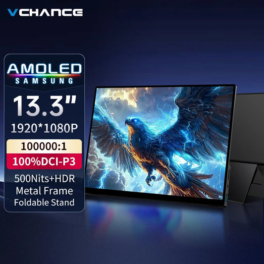 13.3" OLED Portable Monitor 1080p HDR