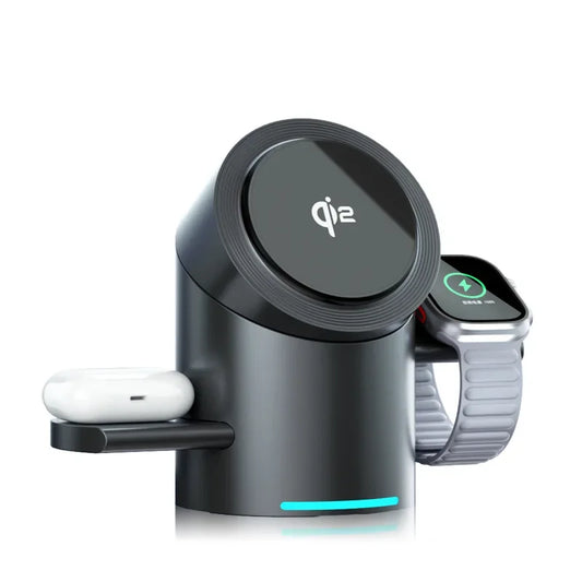 Qi2 3-in-1 Magnetic Wireless Charger Stand