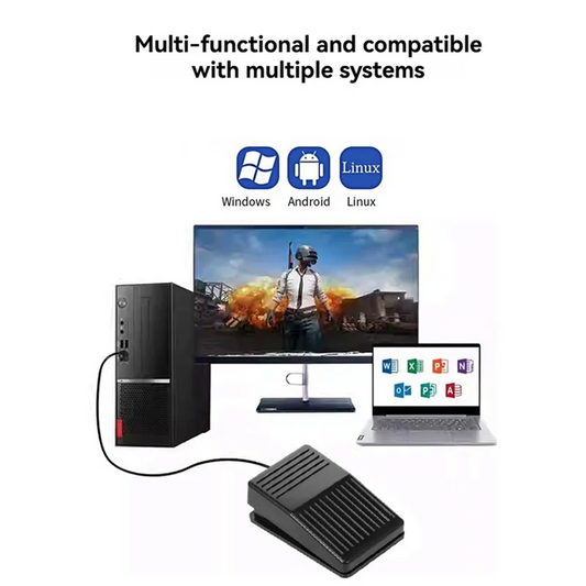 Waterproof USB Foot Pedal Keyboard Switch
