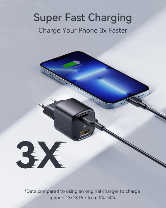 30W USB-C GaN Fast Wall Charger