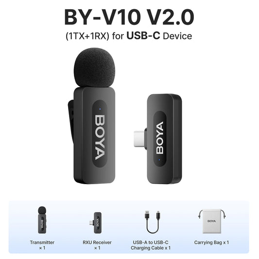 Wireless Lavalier Mic for All Devices