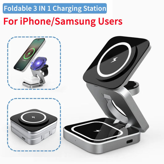 Magnetic Wireless Charger Stand – Foldable