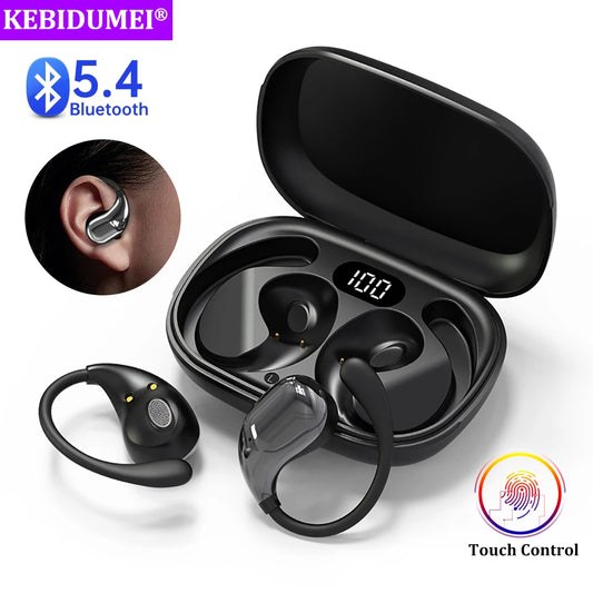 Bluetooth 5.4 Ear Hook Headphones TWS Wireless Earphones HiFi Stereo