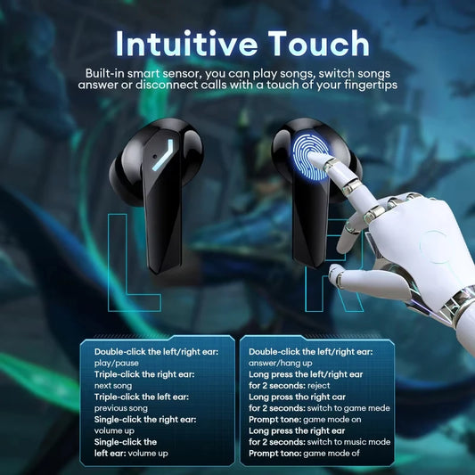 New Lenovo XT53 Wireless Upgrade Bluetooth 5.4 Earphones LED Digital