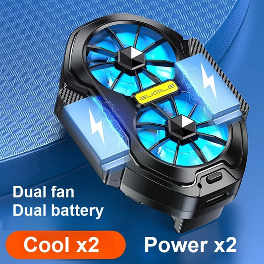 Dual Fan Rechargeable Phone Cooler Clip