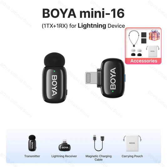 BOYA Mini Wireless Lavalier Microphone