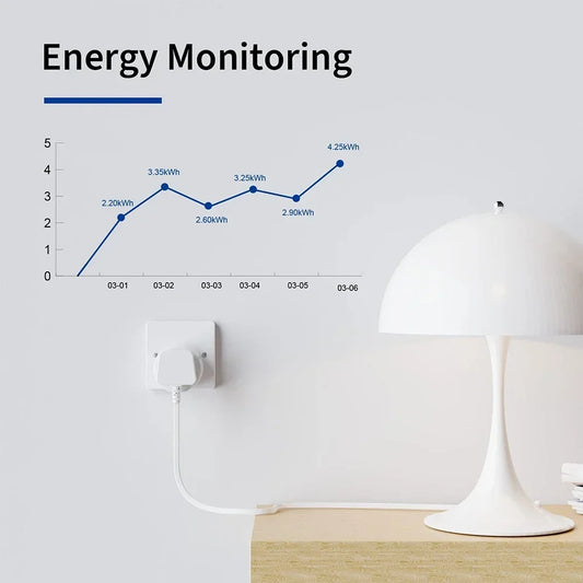 20A TUYA WiFi Smart UK Socket