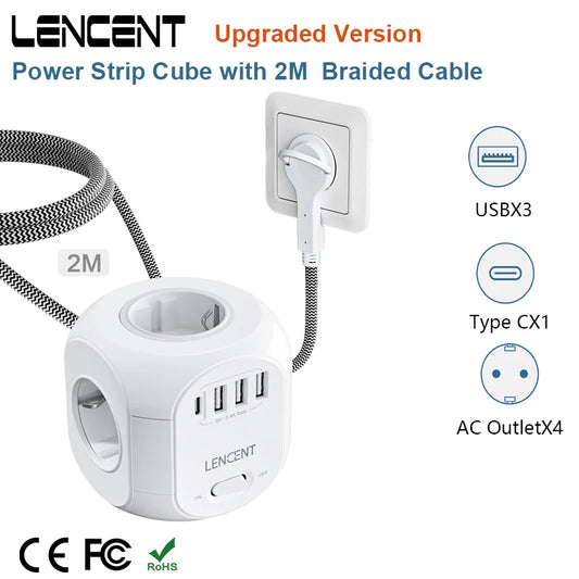8-in-1 Power Strip Cube