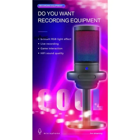 Professional USB Condenser Streaming Microphone