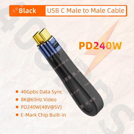 USB4 240W 40Gbps Keychain Cable