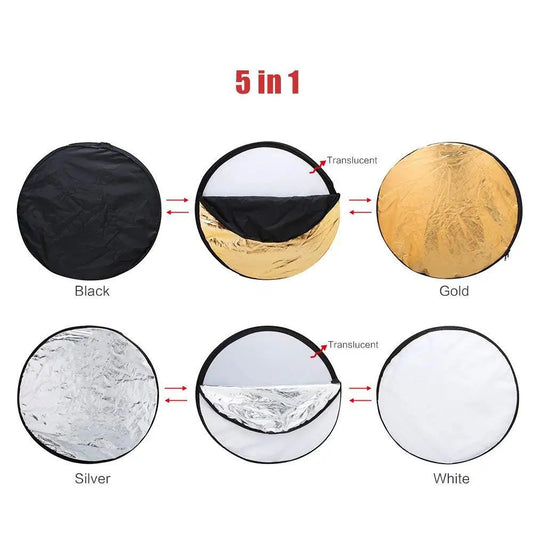 5-in-1 Portable Photography Reflector Set
