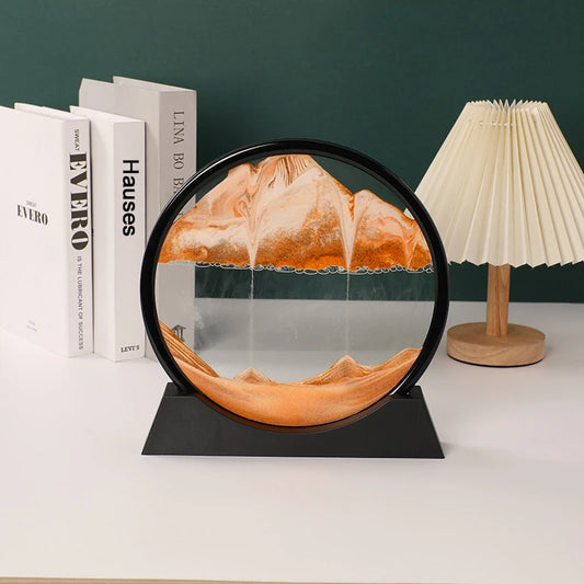 3D Moving Sand Art Hourglass Frame